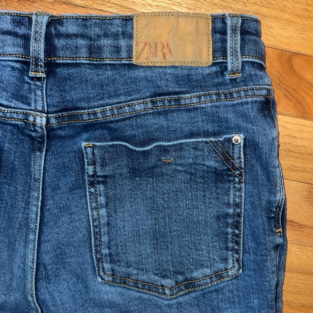 Zara jeans Sz Eur 38 USA 6.  Raw hemmed‎ - Picture 3 of 5